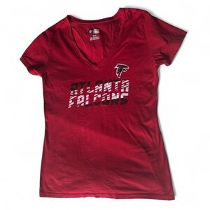 Women’s Atlanta Falcons V-Neck T-Shirt Size M